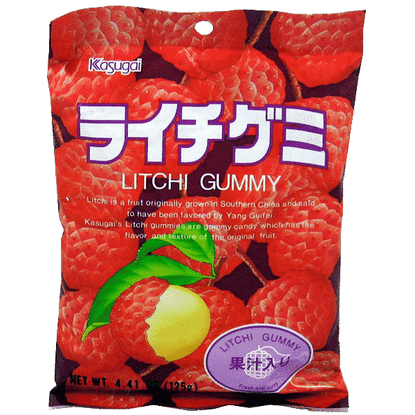 Gomme de fruit litchi