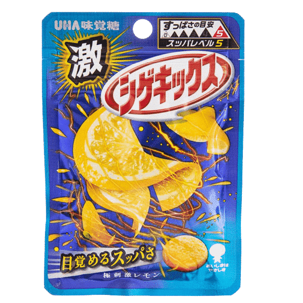 Shigekix Extreme Sour Fruit Gum Lemon