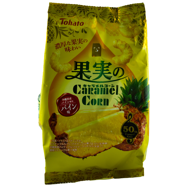 Snack fruité au maïs caramel-ananas