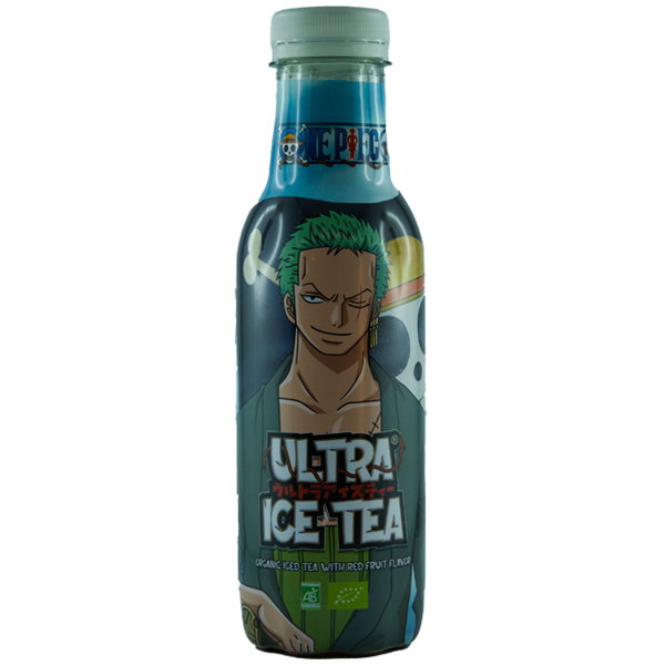 One Piece BIO-Eistee mit rotem Fruchtgeschmack - Zoro, 500 ml