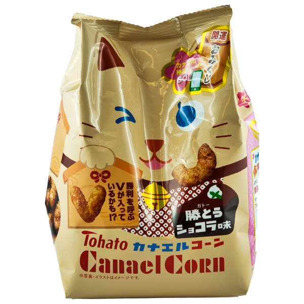 TOHATO Snack de maïs Caramel Chocolat Lucky Cat