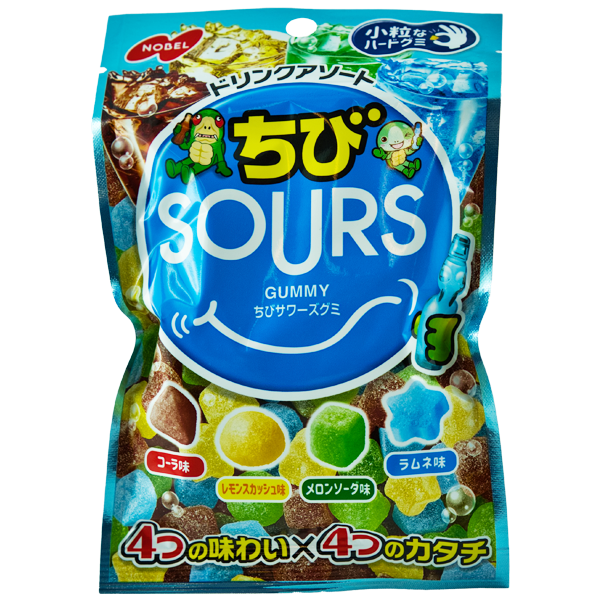 SOURS Gommes aux fruits assorties