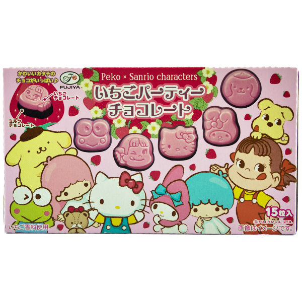 Peco x Sanrio Biscuits de personnages à la fraise et au chocolat