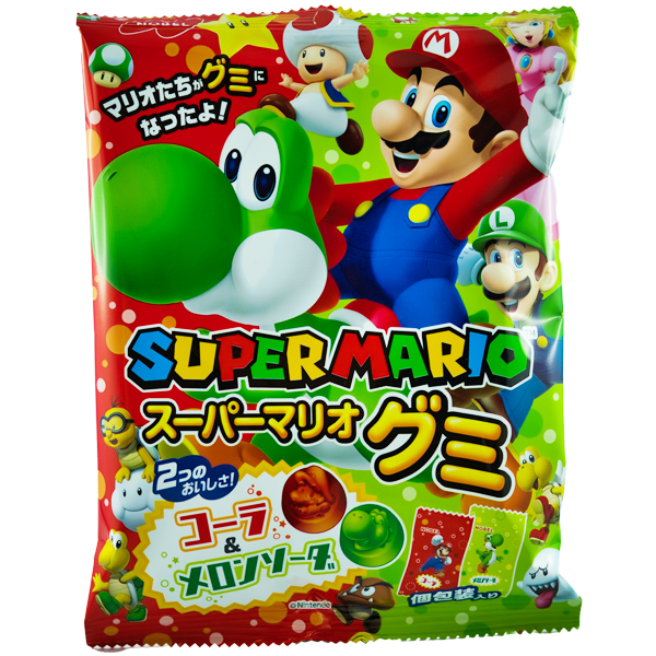 Super Mario gomme à fruit melon soda & cola