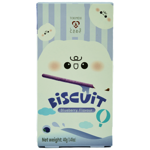 Tokimeki Bâtonnets de biscuits à la myrtille