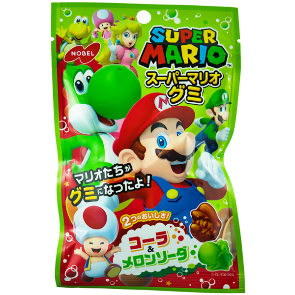 Super Mario Fruchtgummi Cola & Melon Soda