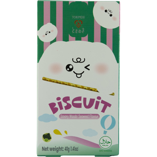 Tokimeki Biskuit-Sticks Wasabi & Seaweed