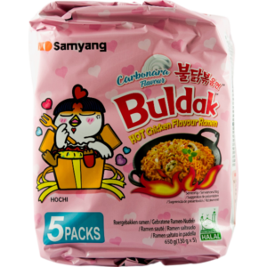 Buldak Ramen Hot Chicken Spicy Carbonara