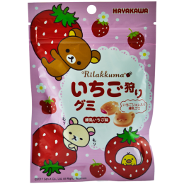 Rilakkuma Gomme aux fruits fourrée au fraise